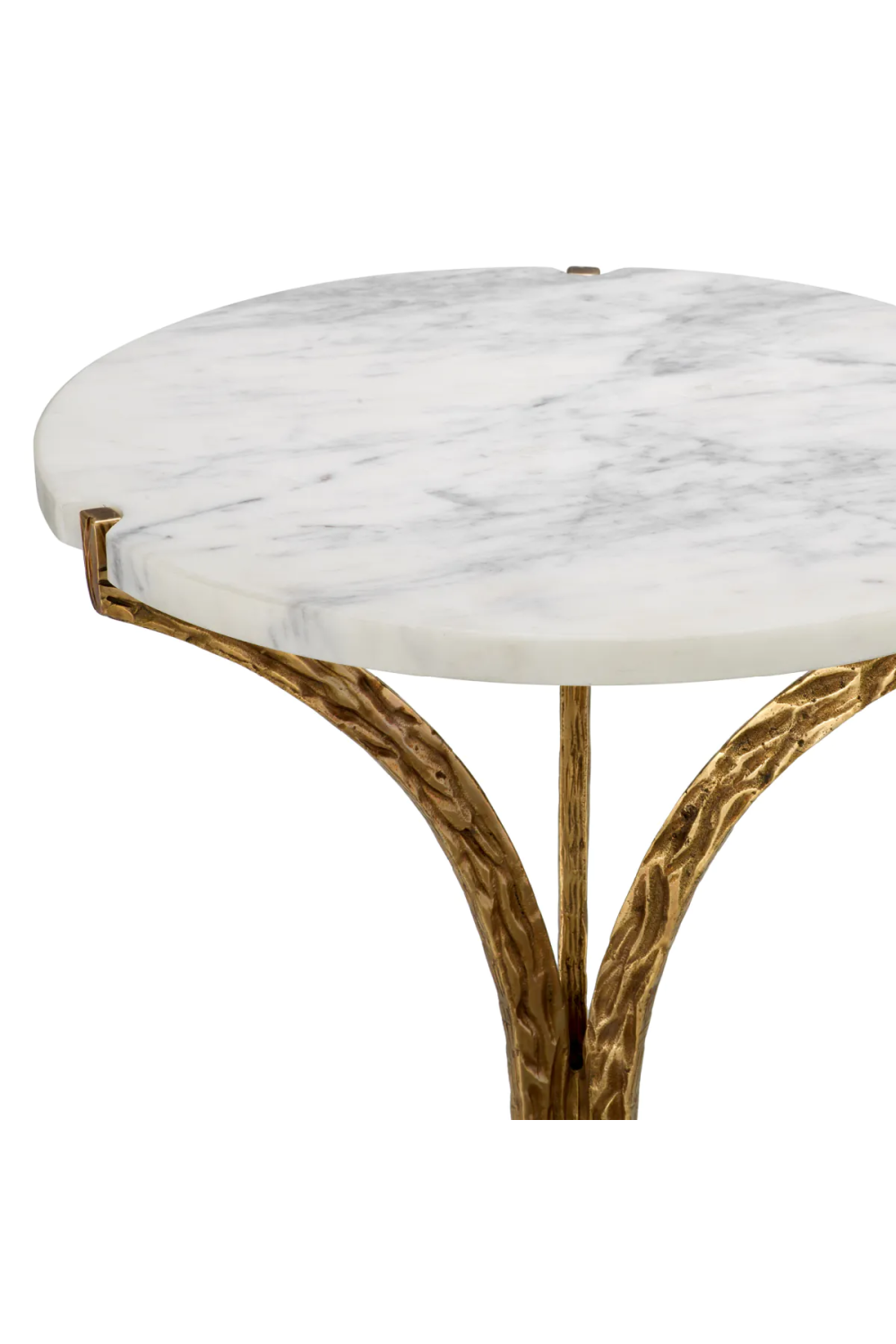 Vintage Brass Base Side Table | Eichholtz Emmeline | Oroa.com