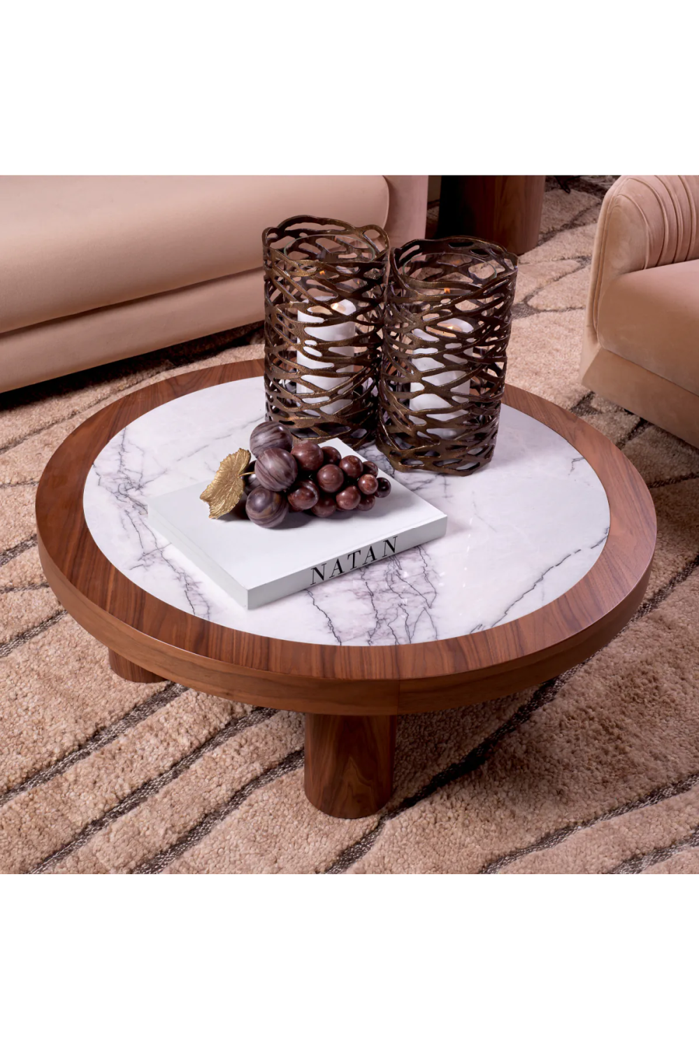 Oak Veneer Marble Coffee Table | Eichholtz Presedio | Oroa.com