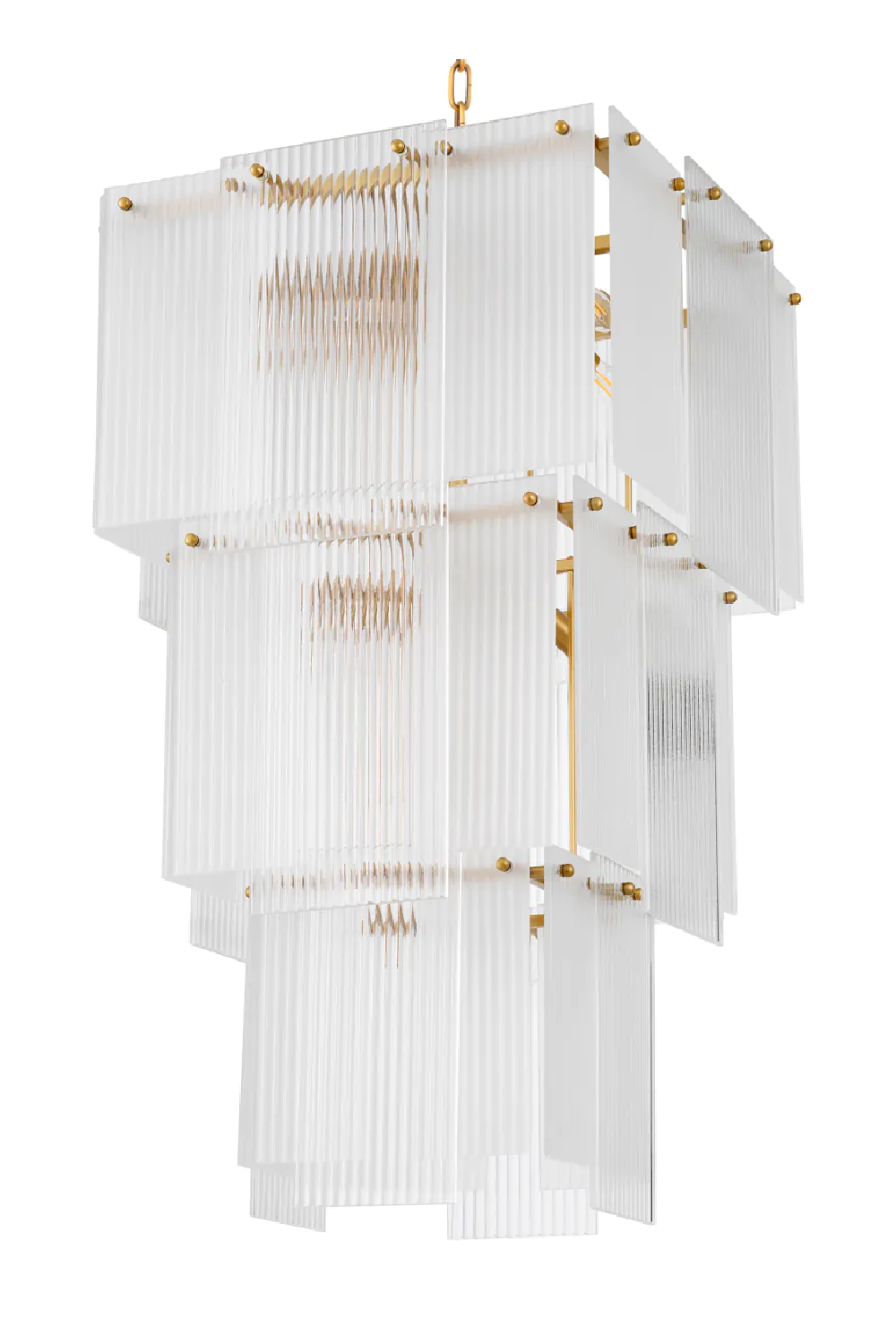 Frosted Glass Tiered Chandelier | Eichholtz Giardano | Oroa.com