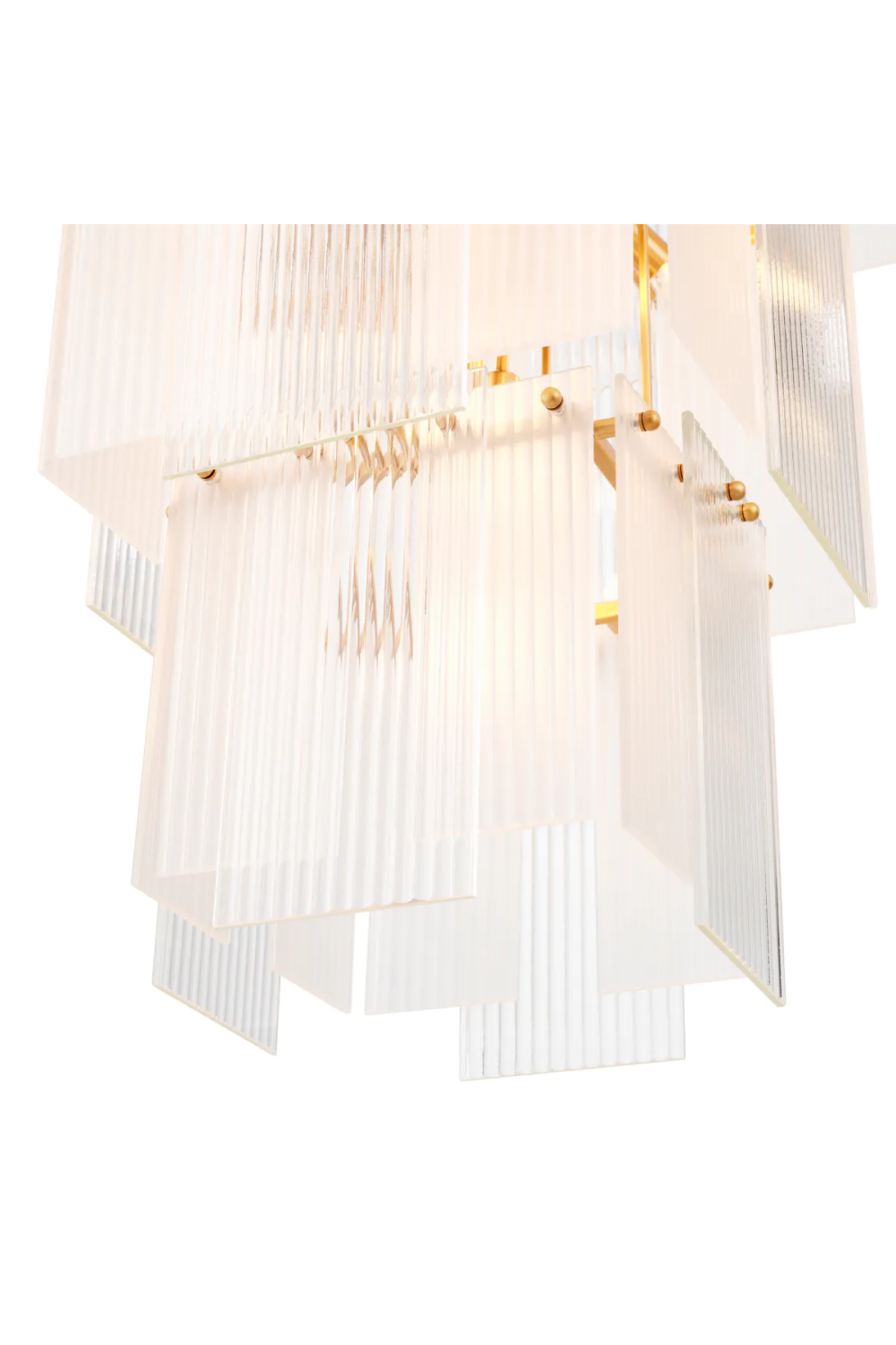 Frosted Glass Tiered Chandelier | Eichholtz Giardano | Oroa.com