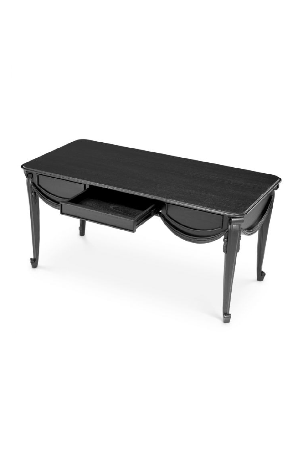 Black Carved Desk | Eichholtz Zafiro | Oroa.com