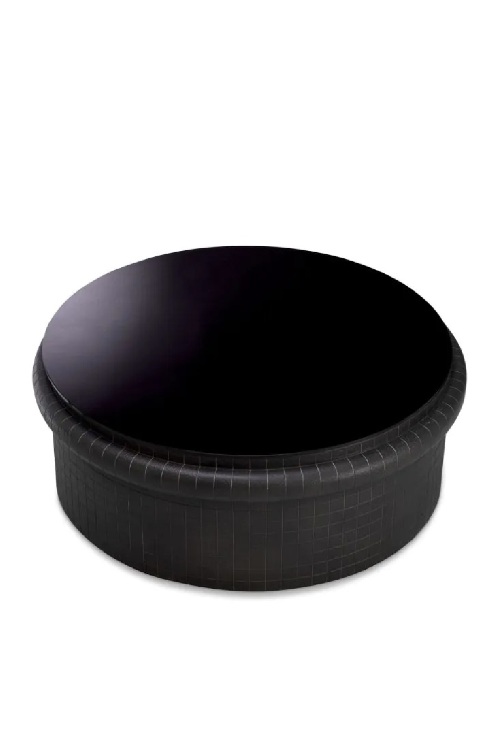 Round Black Glass Coffee Table | Eichholtz Tortugo | Oroa.com