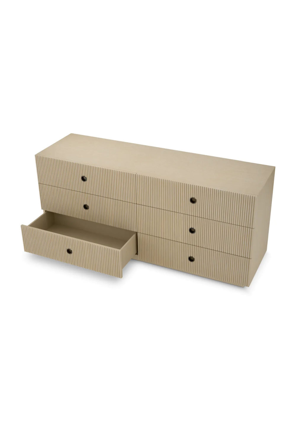 Ribbed Wood 6-Drawer Chest | Eichholtz Dimitrios | Oroa.com