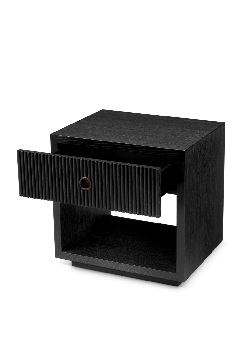 Ribbed Wood 1-Drawer Nightstand | Eichholtz Dimitrios | Oroa.com