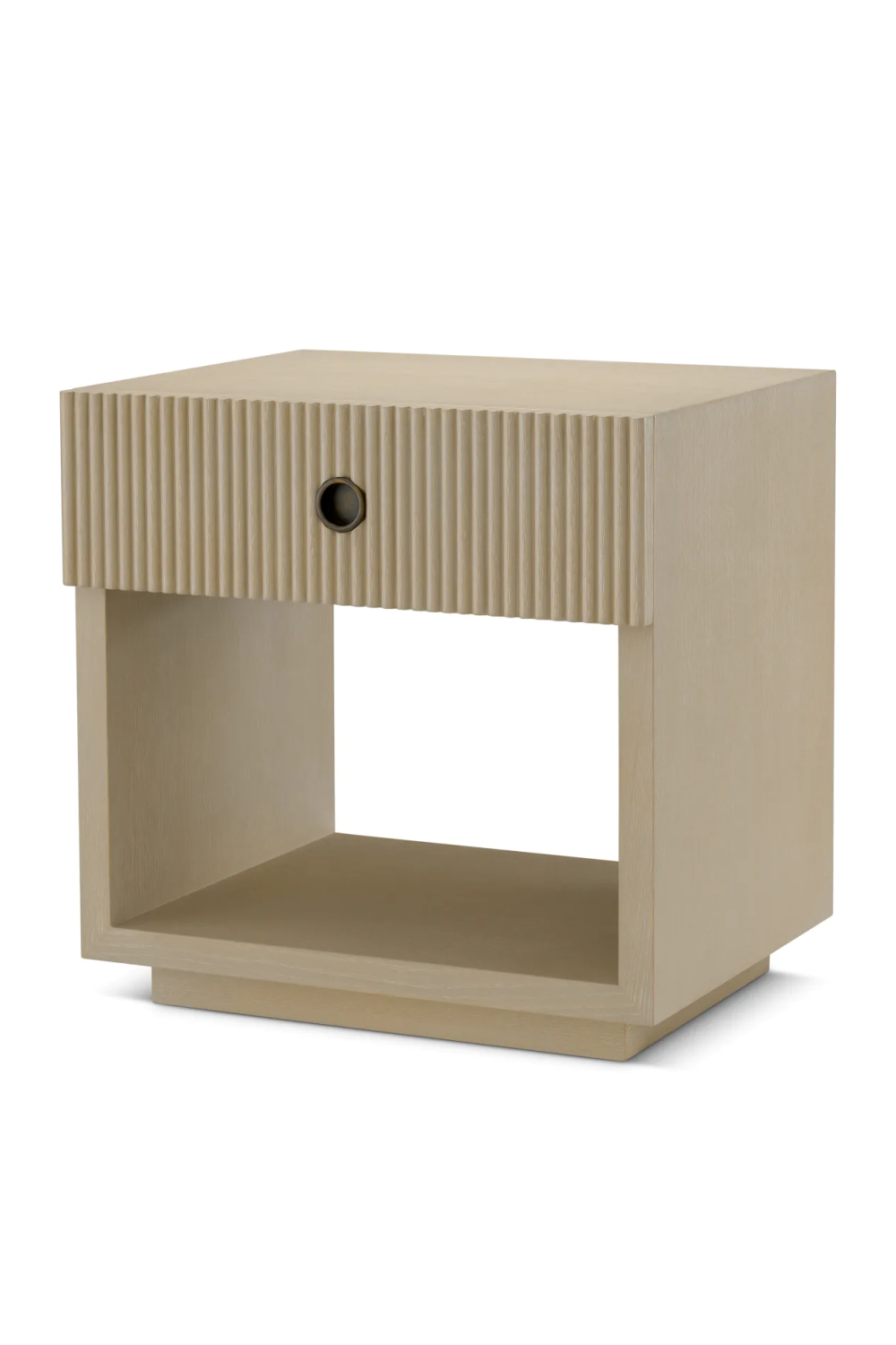 Ribbed Wood 1-Drawer Nightstand | Eichholtz Dimitrios | Oroa.com