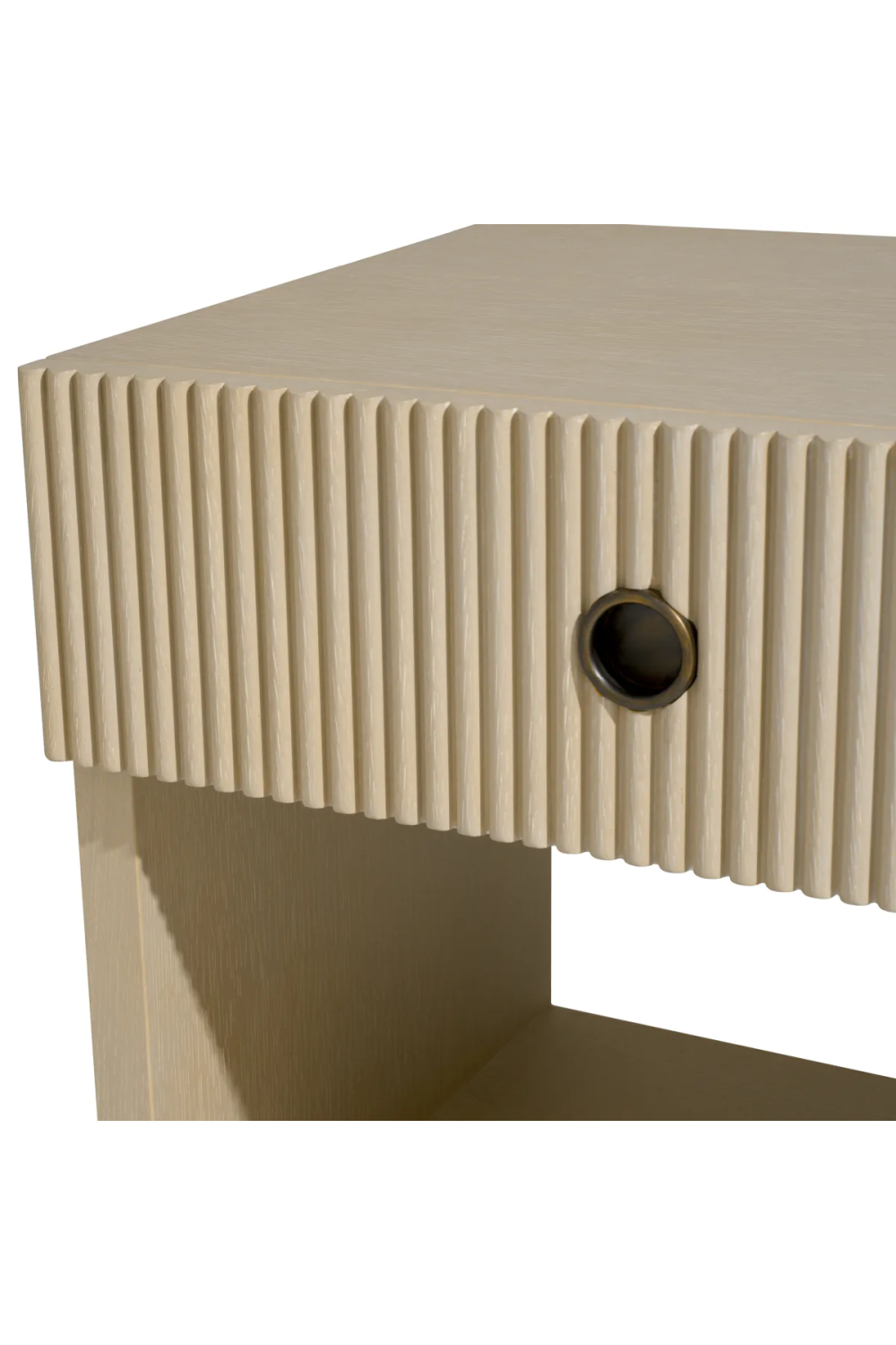 Ribbed Wood 1-Drawer Nightstand | Eichholtz Dimitrios | Oroa.com