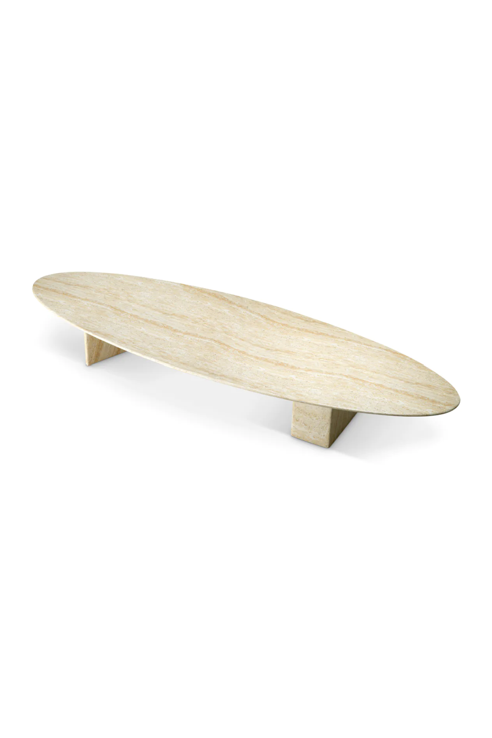 Oval Travertine Outdoor Coffee Table | Eichholtz Aurore | Oroa.com