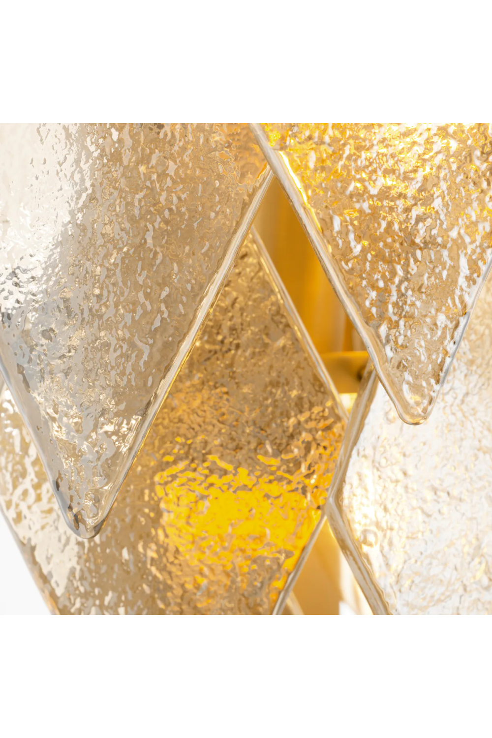 Sugared Glass Cascading Wall Lamp | Eichholtz Rhombus | Oroa.com