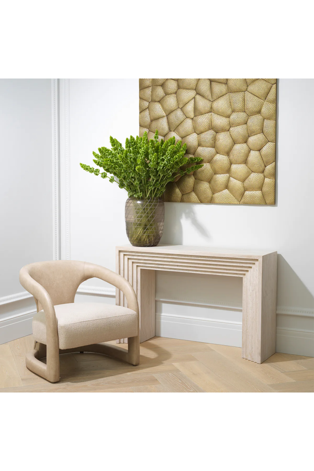 Tiered Travertine Console Table | Eichholtz Tarrington | Oroa.com
