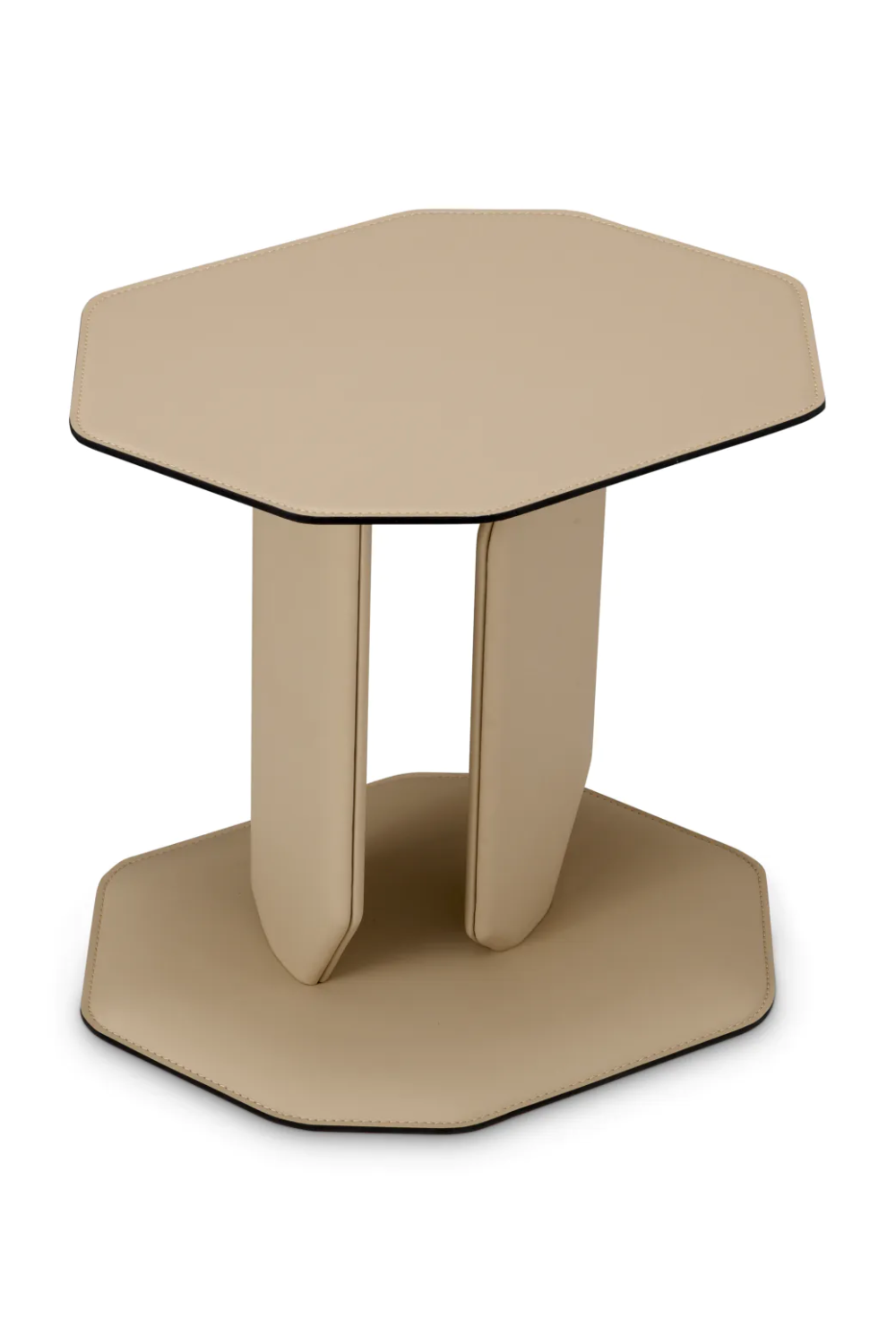 Light Brown Leather Side Table | Eichholtz Maurizio | Oroa.com