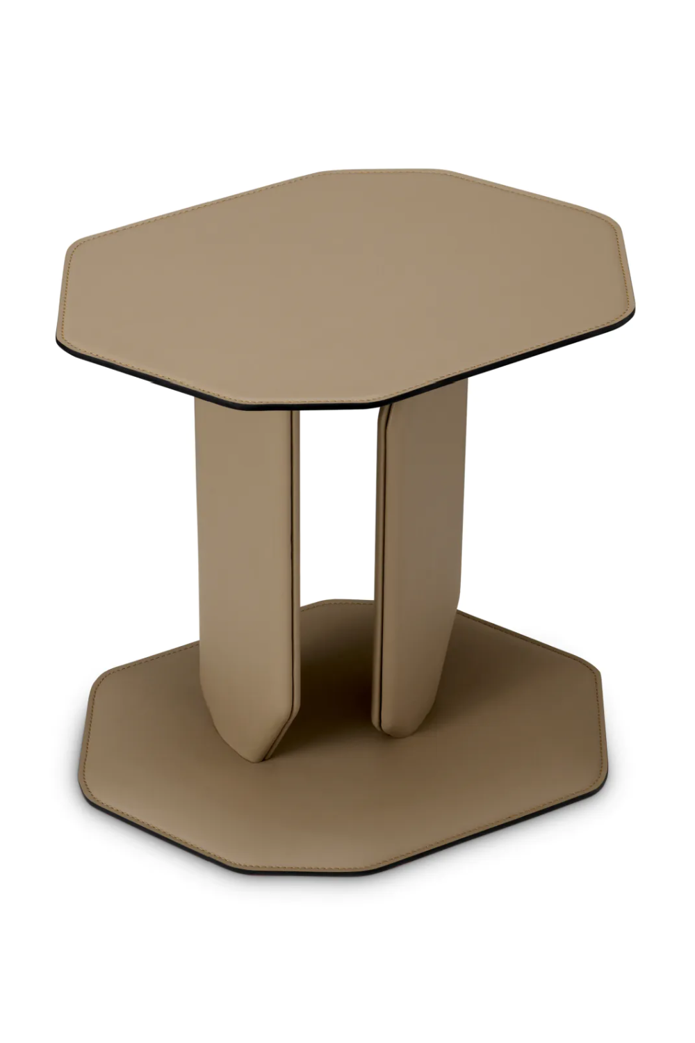 Light Brown Leather Side Table | Eichholtz Maurizio | Oroa.com