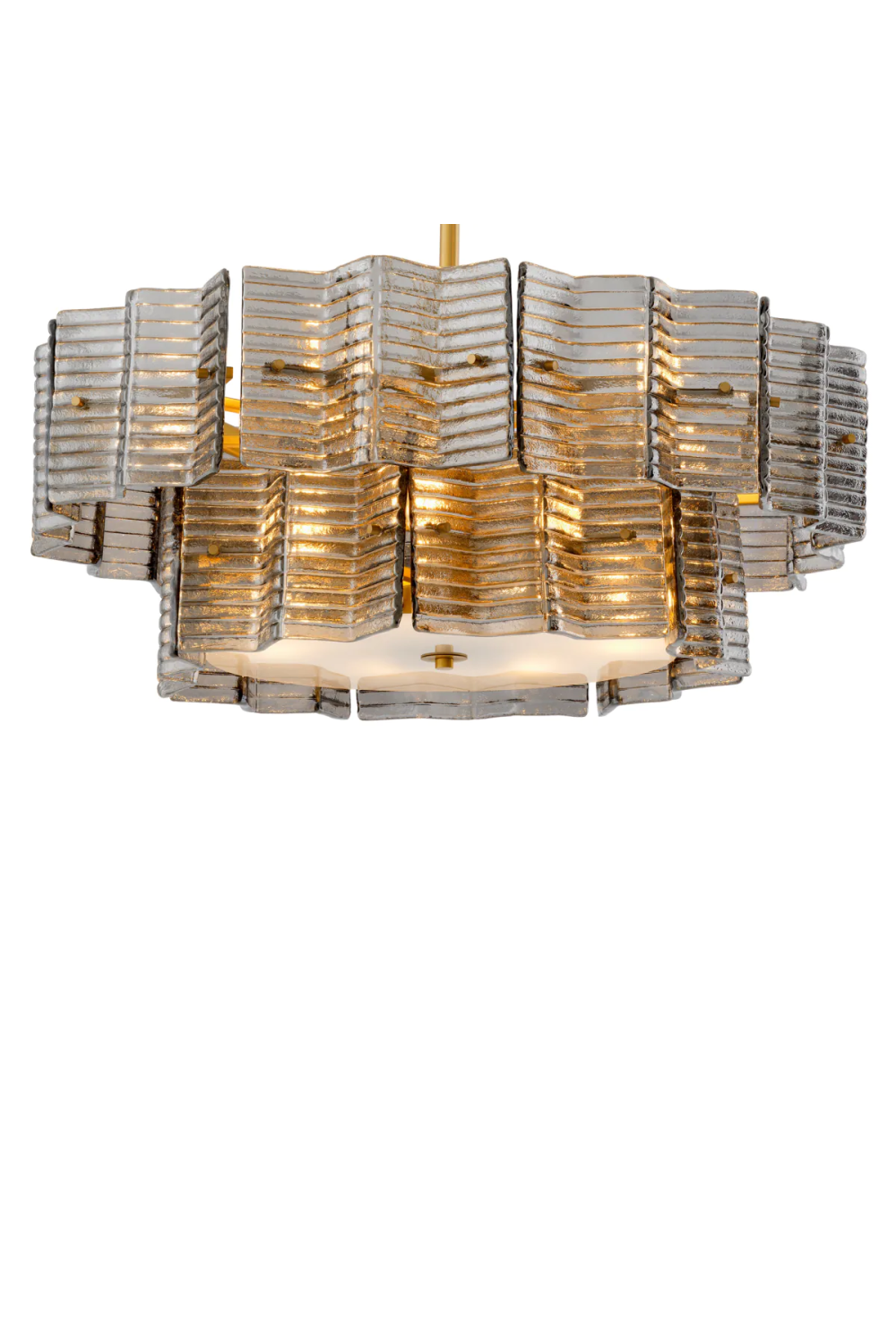 Ribbed Glass Chandelier | Eichholtz Silvano | Oroa.com