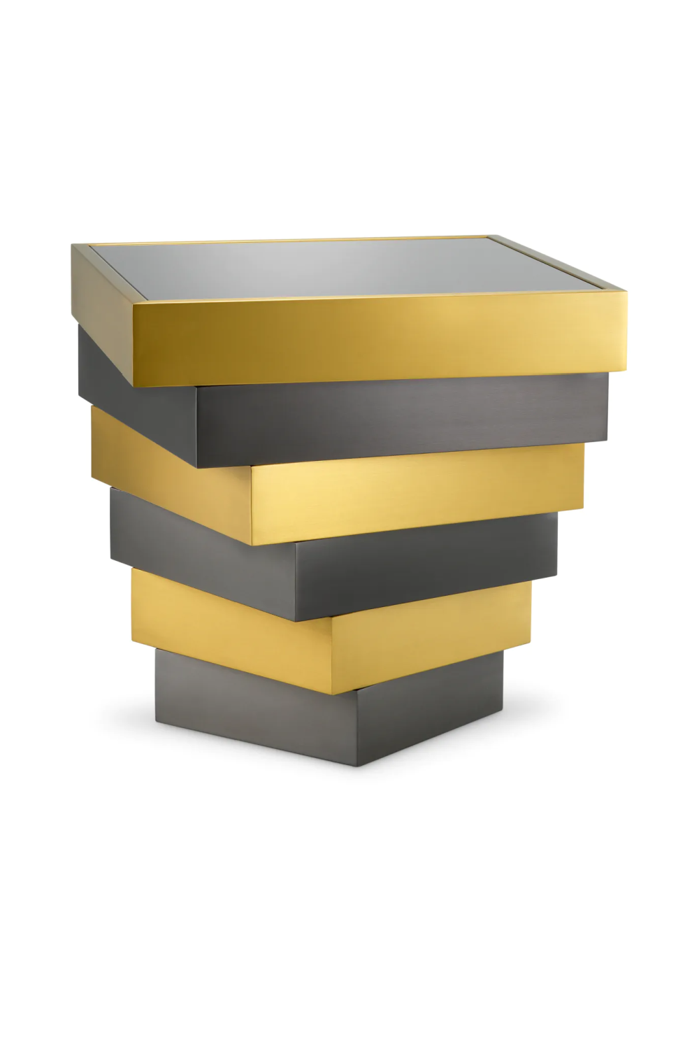Smoked Glass Tiered Side Table | Eichholtz Zamora | Oroa.com