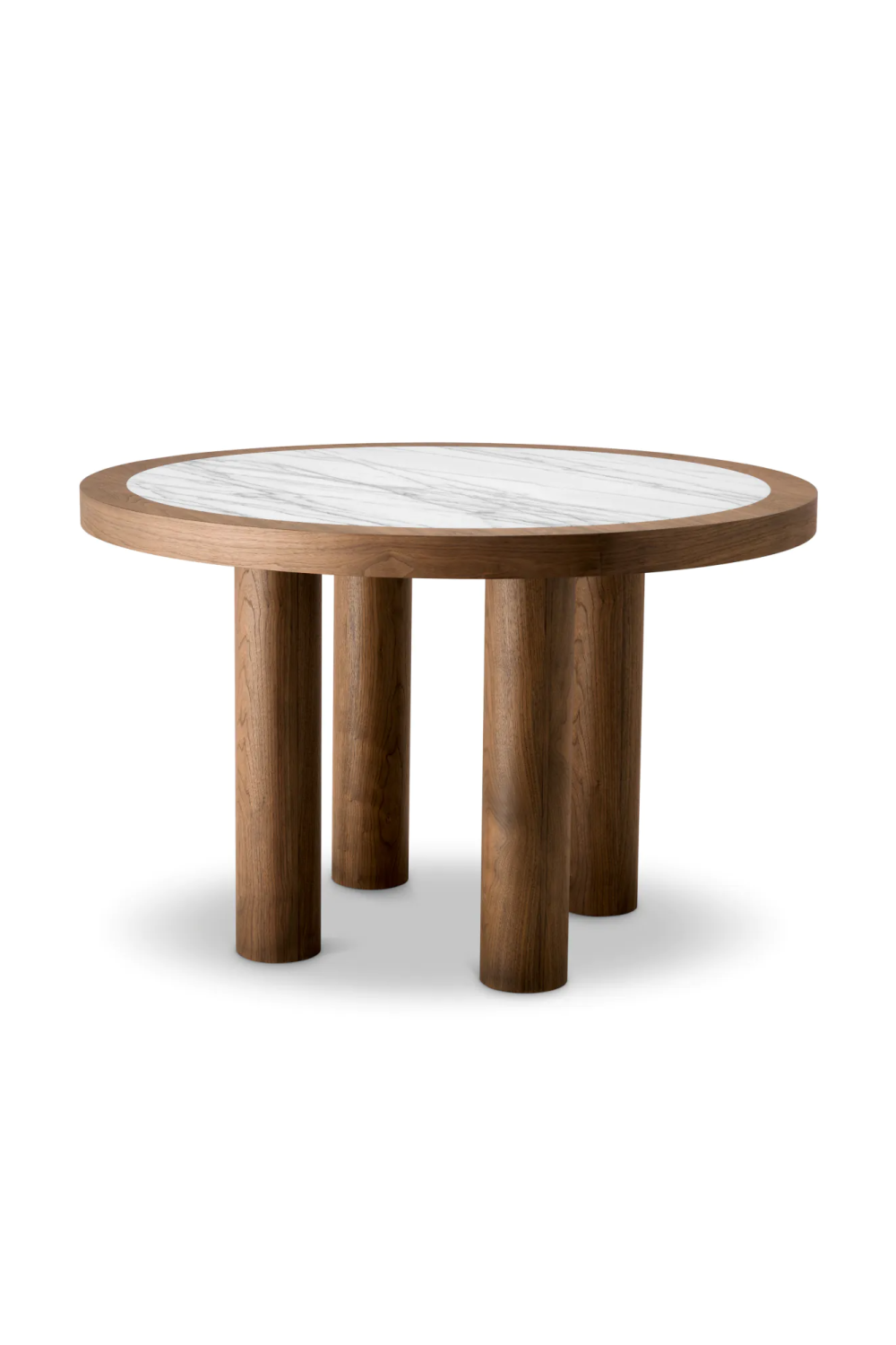 Round Walnut Veneer Dining Table | Eichholtz Presedio | Oroa.com