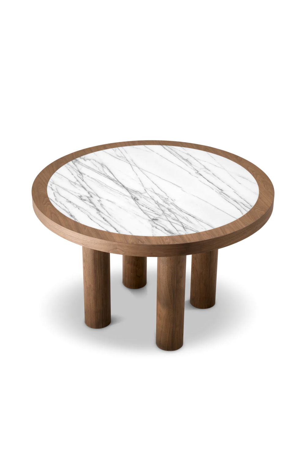 Round Walnut Veneer Dining Table | Eichholtz Presedio | Oroa.com
