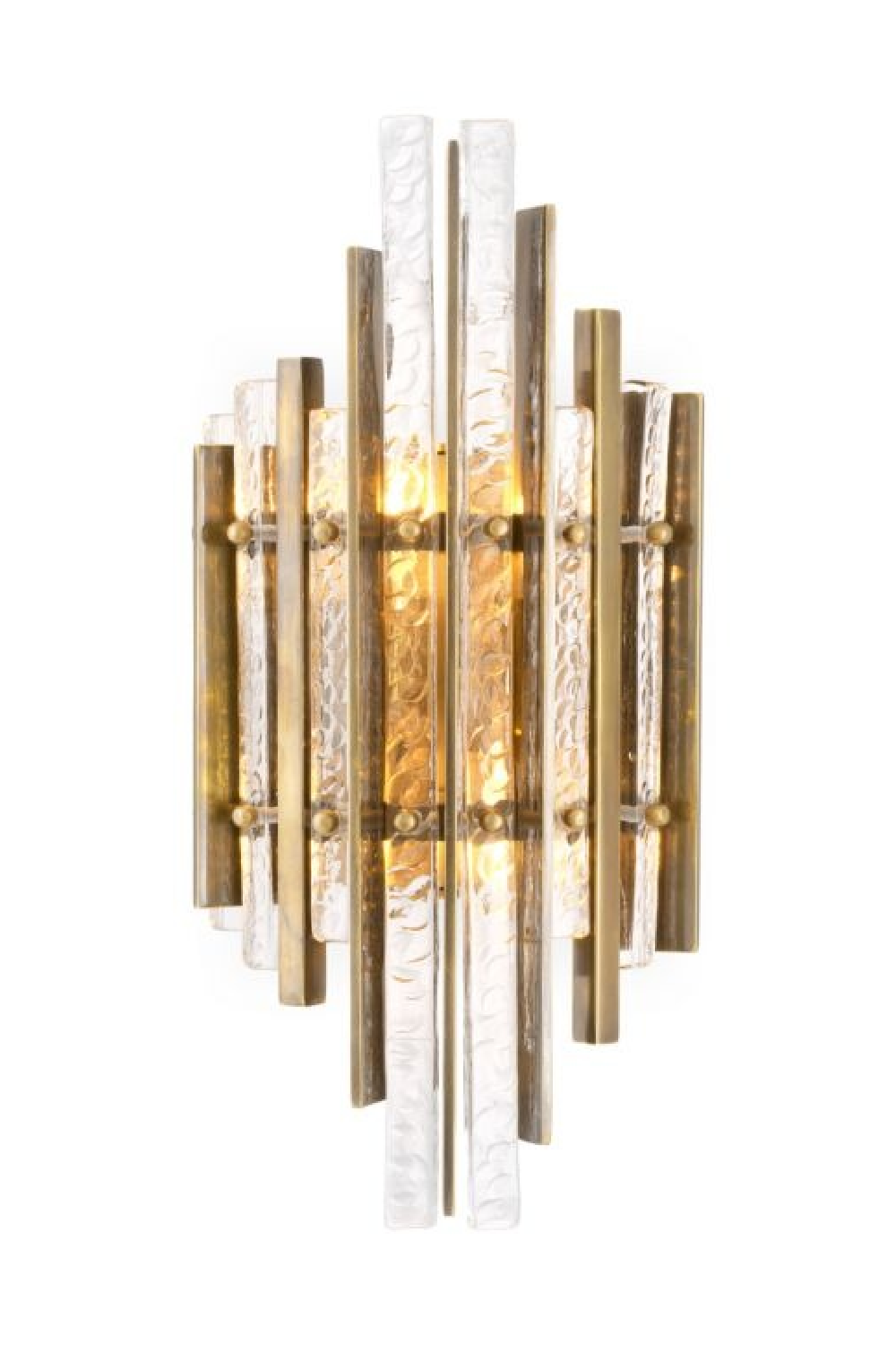 Patterned Glass Panels Wall Lamp | Eichholtz Leonora | Oroa.com