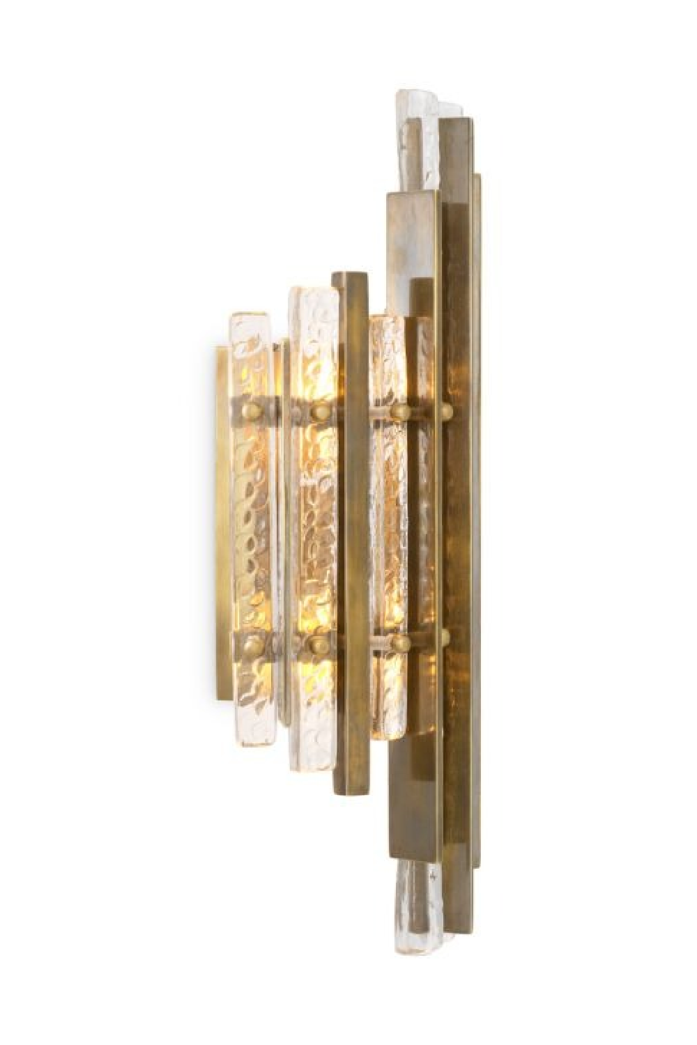 Patterned Glass Panels Wall Lamp | Eichholtz Leonora | Oroa.com