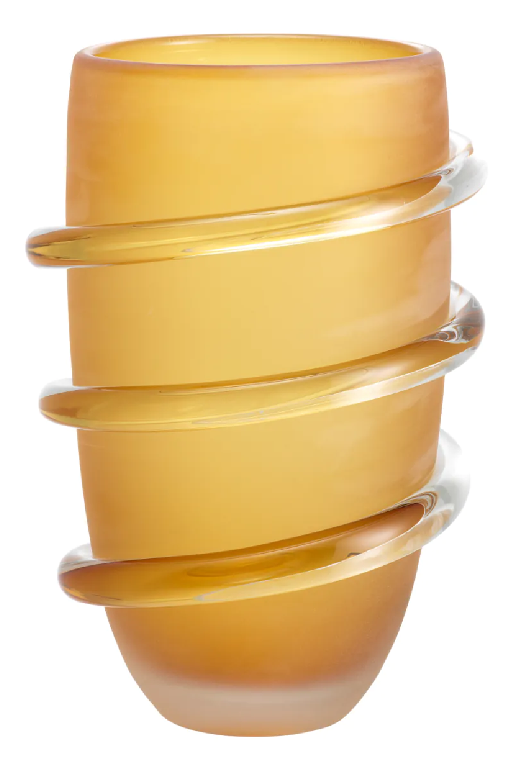 Frosted Yellow Glass Vase | Eichholtz Eliano | Oroa.com