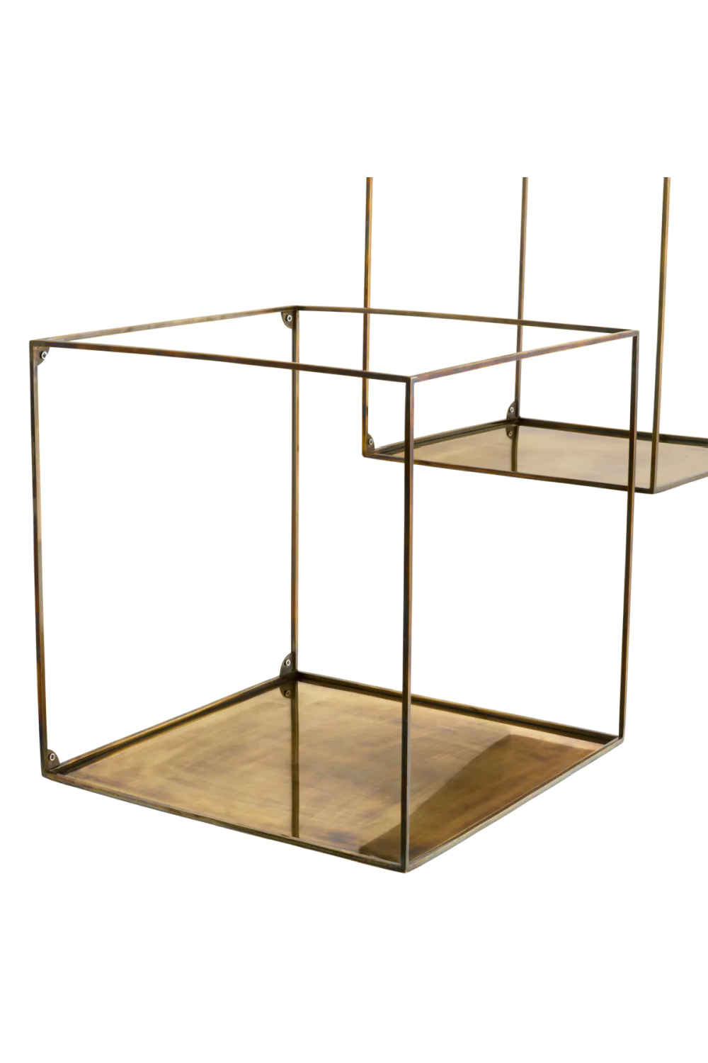 Vintage Brass Square Wall Racks (2) | Eichholtz Deco | Oroa.com