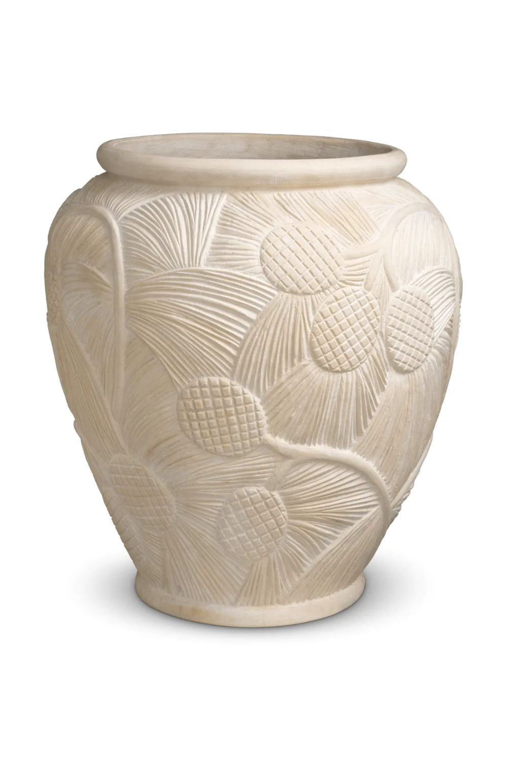 Cream Fiberglass Outdoor Planter | Eichholtz Yasmine | Oroa.com