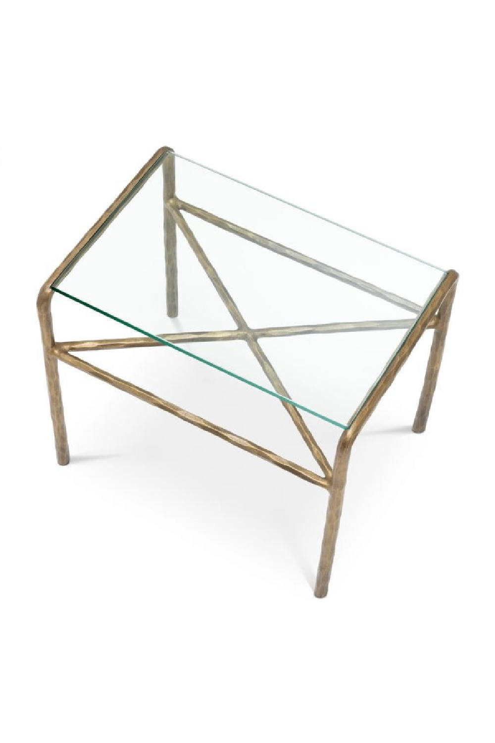 Vintage Brass Framed Side Table | Eichholtz Xandria | Oroatrade.com