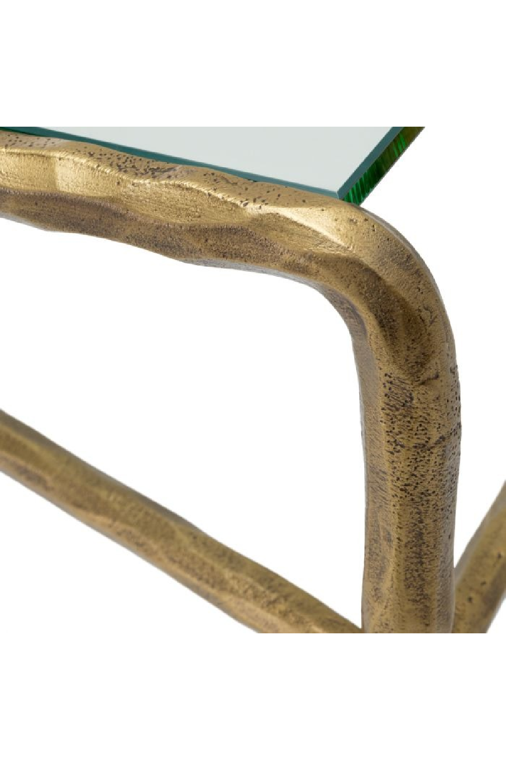 Hammered Vintage Brass Console Table | Eichholtz Xandria | Oroa.com