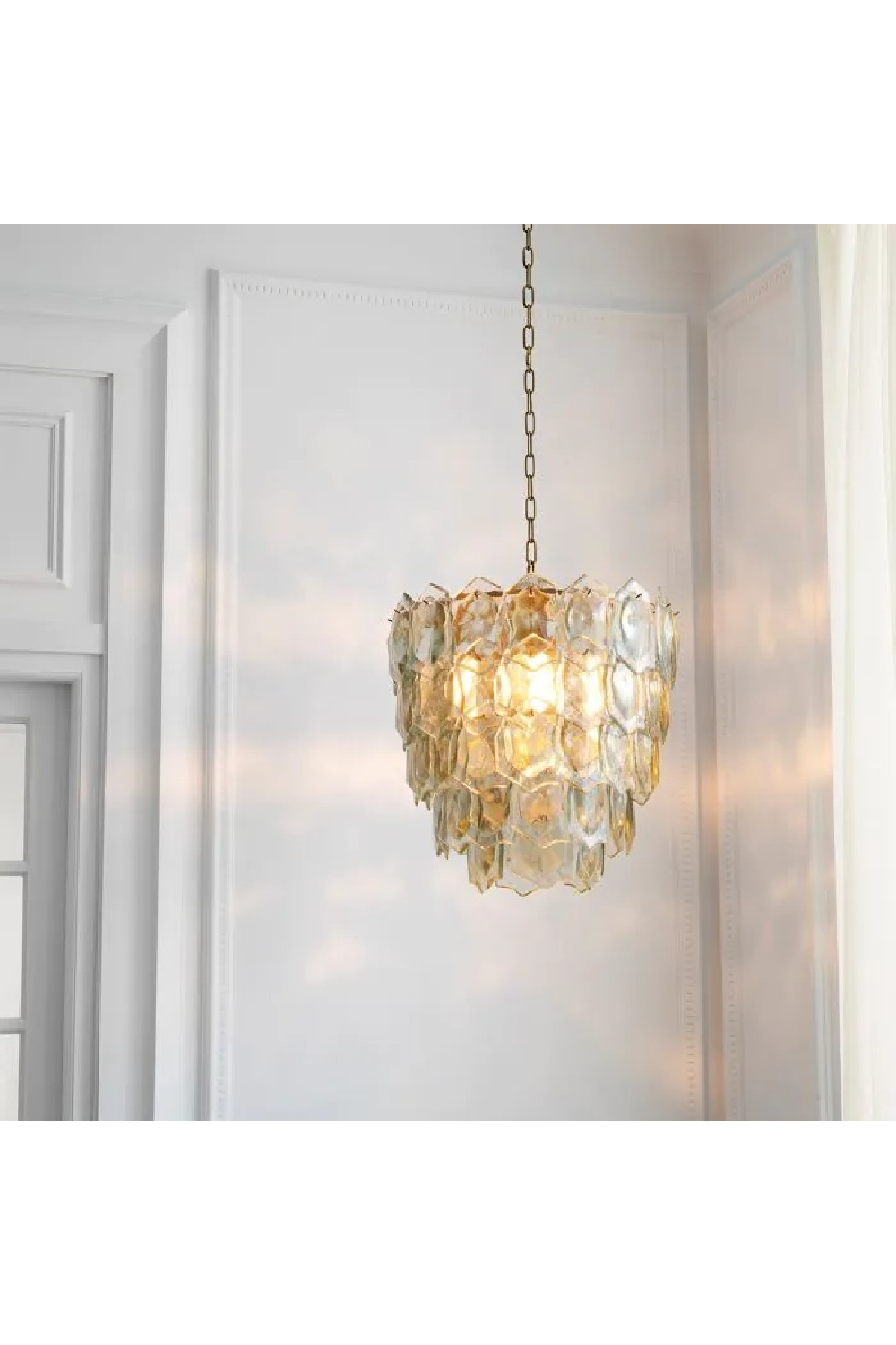 Handmade Glass Tiered Chandelier | Eichholtz Elias | Oroa.com