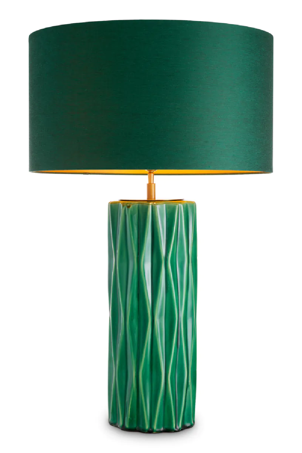 Crackled Green Ceramic Table Lamp | Eichholtz Amarello | Oroa.com