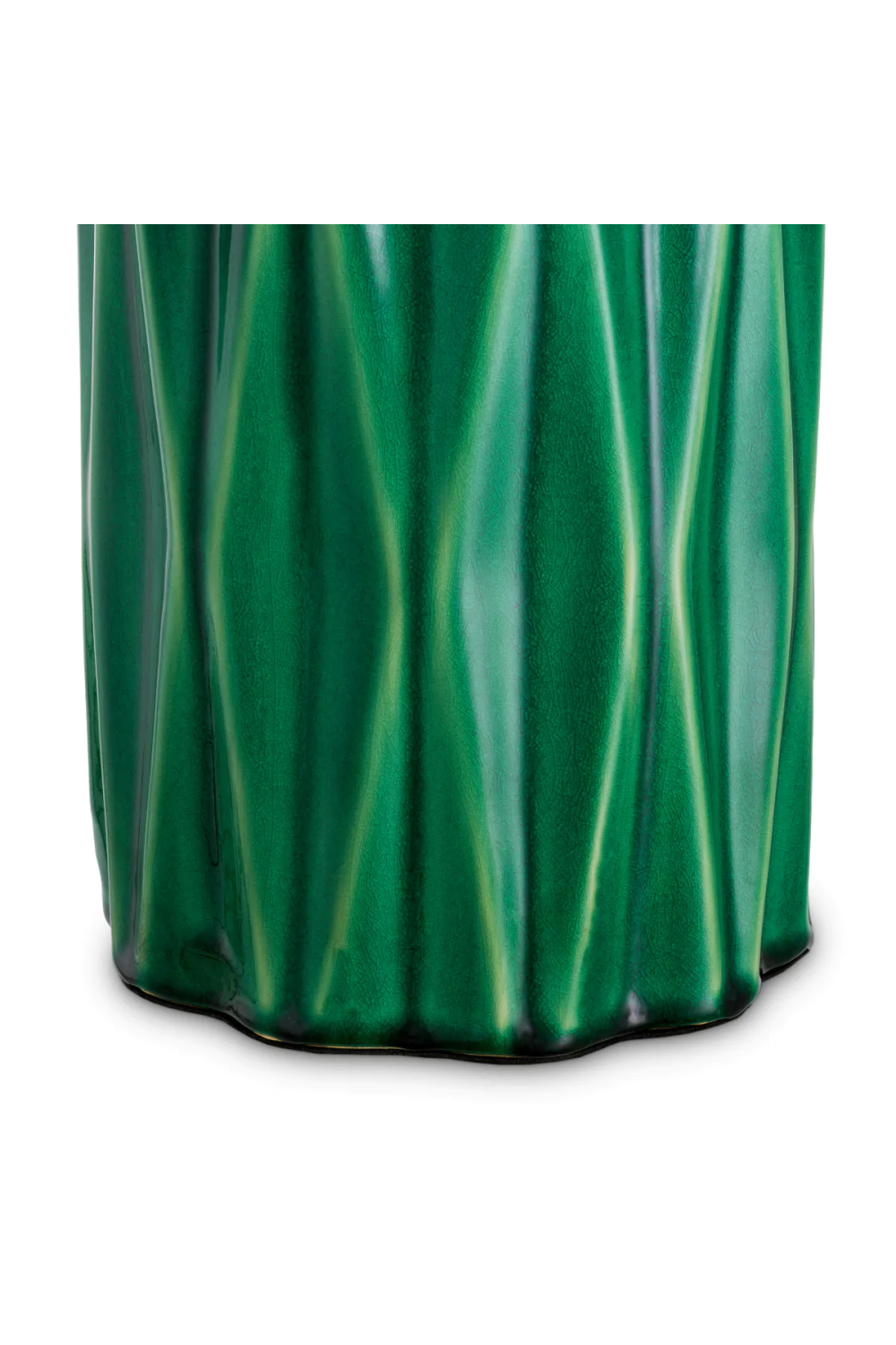 Crackled Green Ceramic Table Lamp | Eichholtz Amarello | Oroa.com