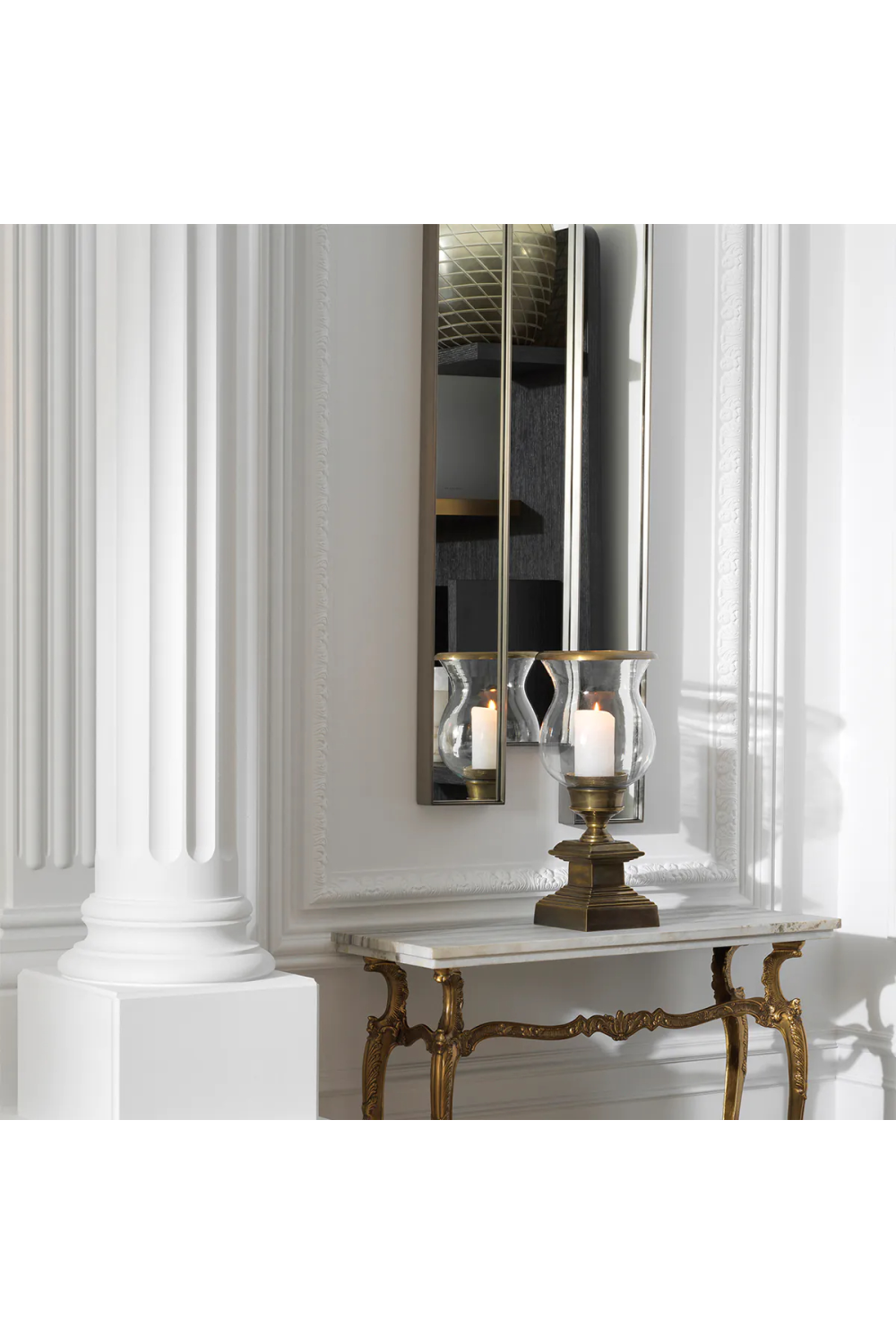 Brushed Steel Framed Mirror | Eichholtz Novella | Oroa.com