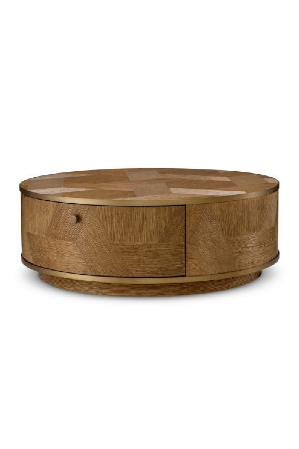 Round Oak Drawer Nightstand | Eichholtz Velutto | Oroa.com
