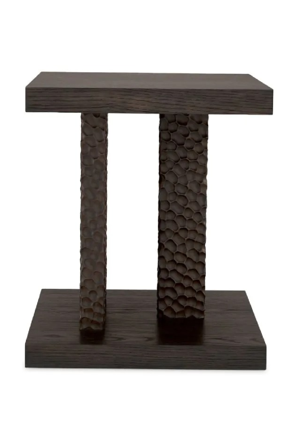 Hammered Oak Legs Side Table | Eichholtz Bravon | Oroa.com