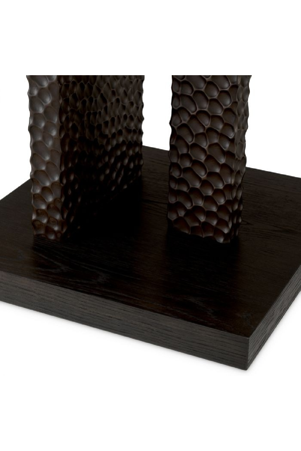 Hammered Oak Legs Side Table | Eichholtz Bravon | Oroa.com
