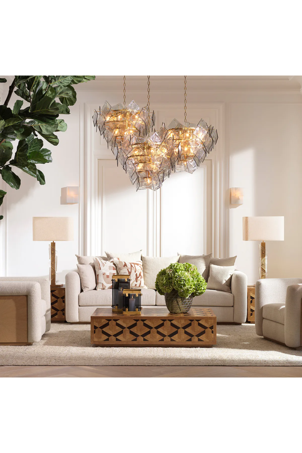 Smoked Glass Chandelier | Eichholtz Biltmore | Oroa.com