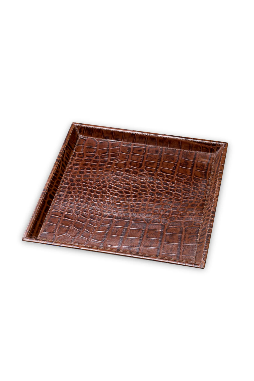 Croco Black Leather Tray Set (2) | Eichholtz Scaleo | Oroa.com