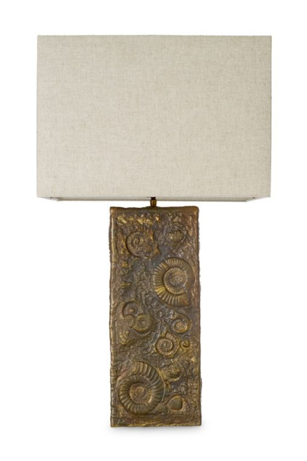 Vintage Brass Fossil Table Lamp | Eichholtz Kamari | Oroa.com