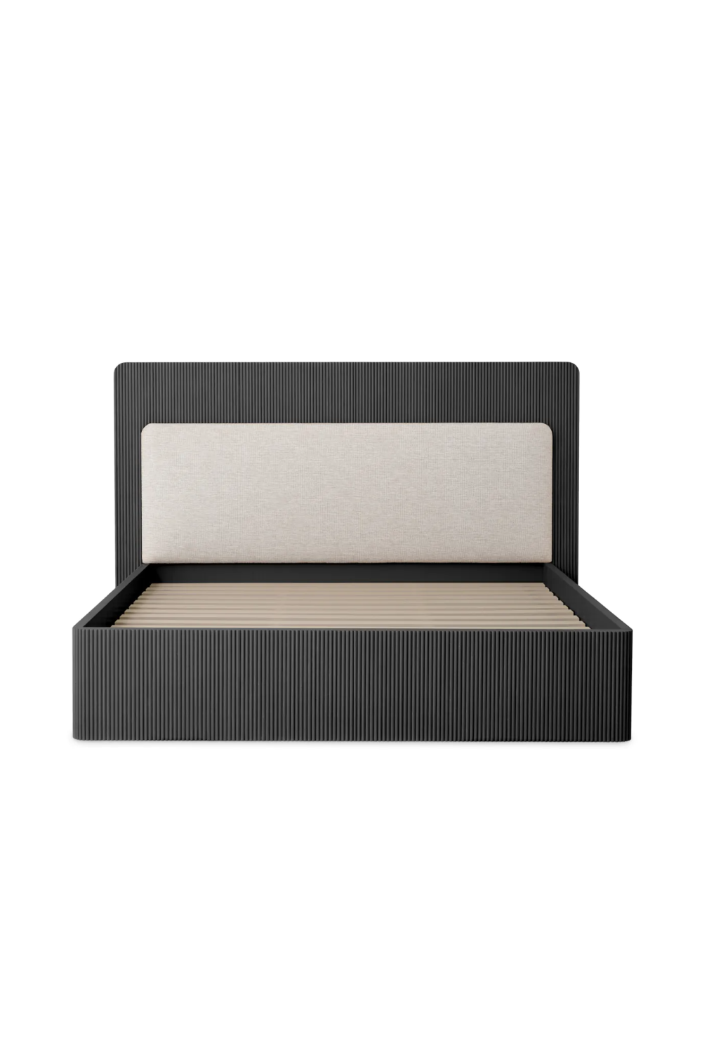 Ribbed Oak King Bed | Eichholtz Dimitrios | Oroa.com