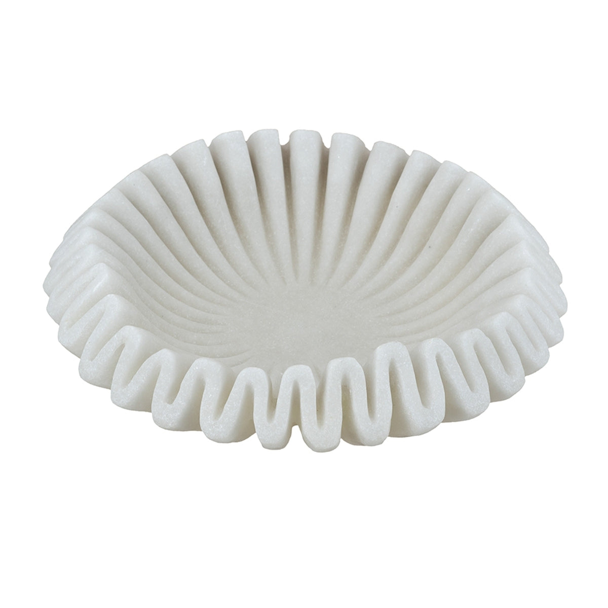 Wavy Sand bowl - White Finish