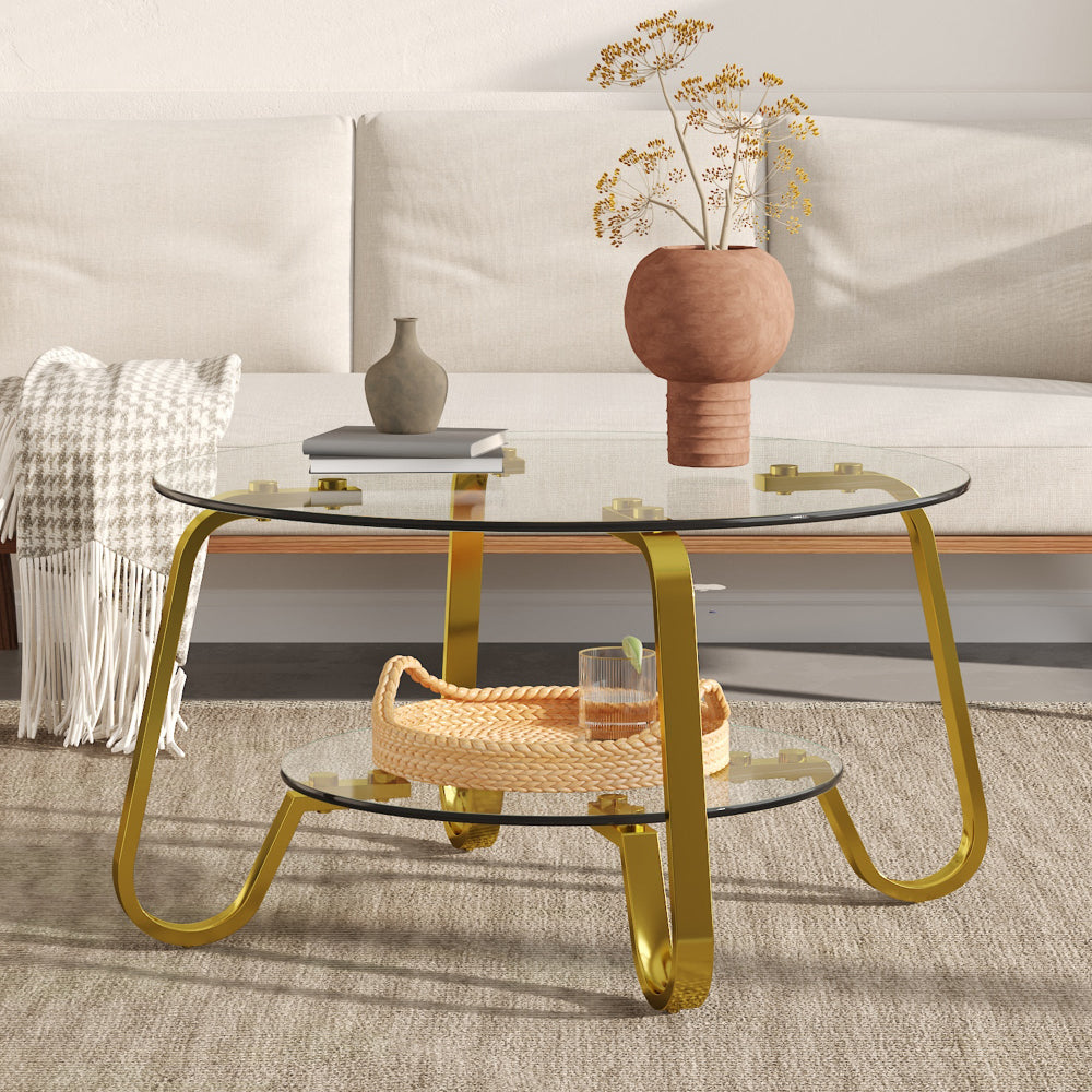 glass coffee table