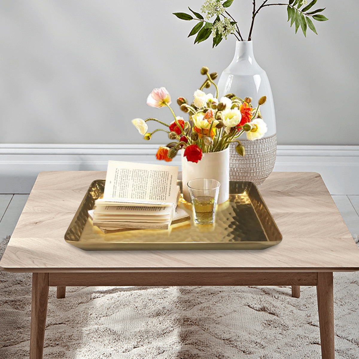 Rose Gold Rectangular Vanity Tray by Catchy – OROA