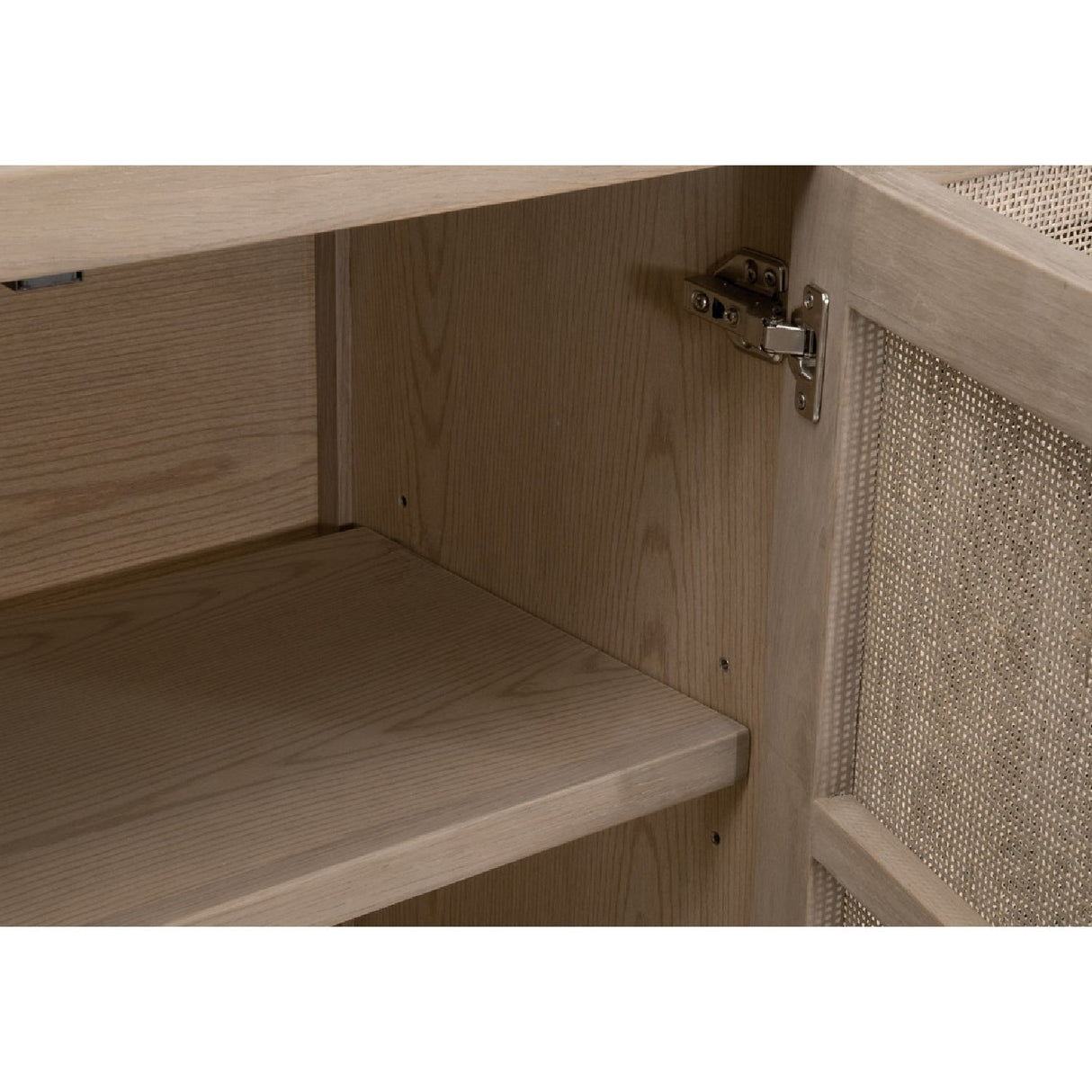 4-Door Gray Cane Media Sideboard | Living Essentials Carina – alternate view 12