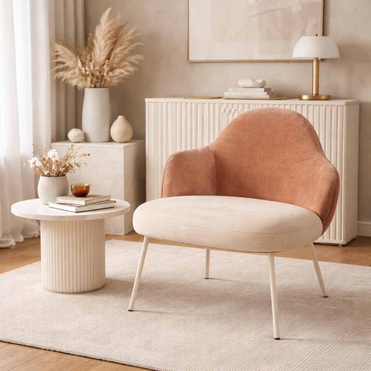 Pink Modern Lounge Chair | Oroa.com