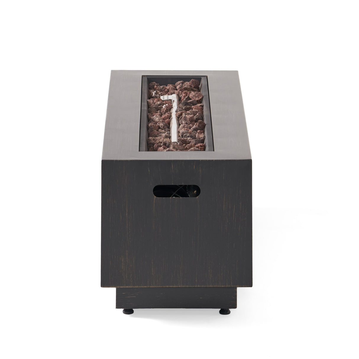 Modern Dark Grey - Outdoor Iron Propane Fire Pit