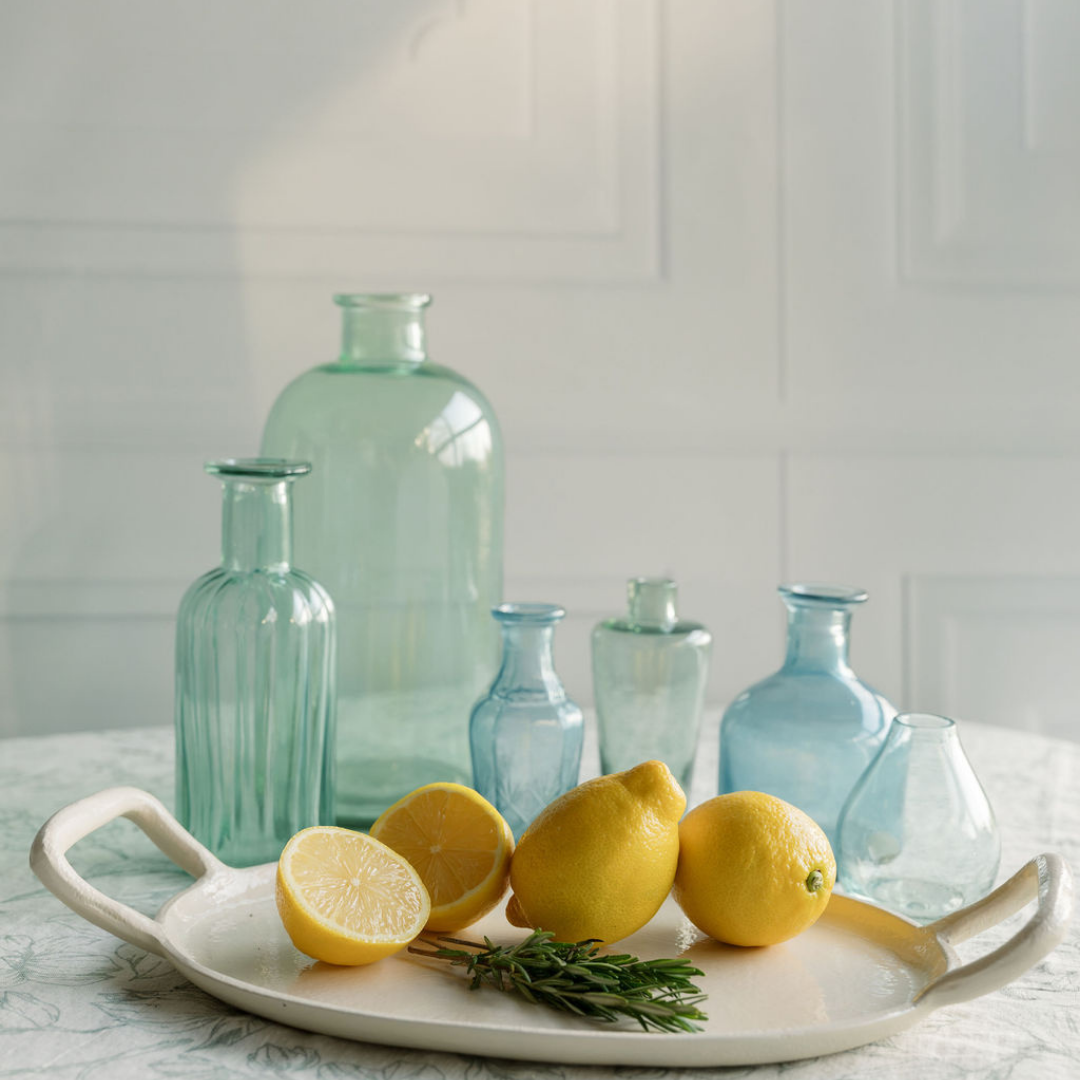 Assorted Blue and Green Glass Bud Vases (S/6) - OROA