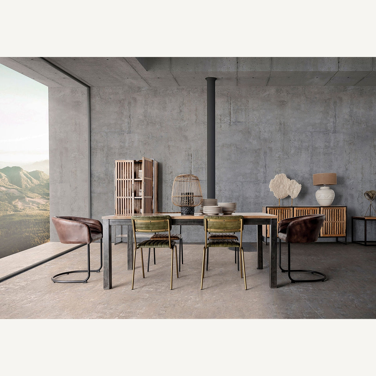 Bamboo Cage Candle Holder L | Vical Home Ghiare | Oroa.com