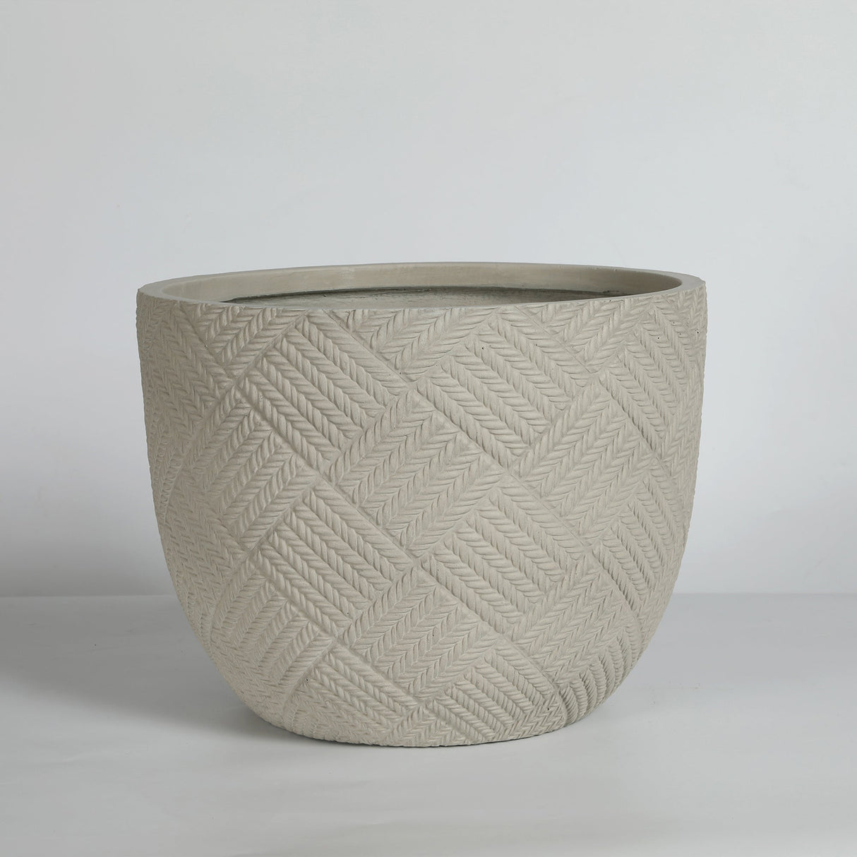 Round Concrete Planter (S/2)