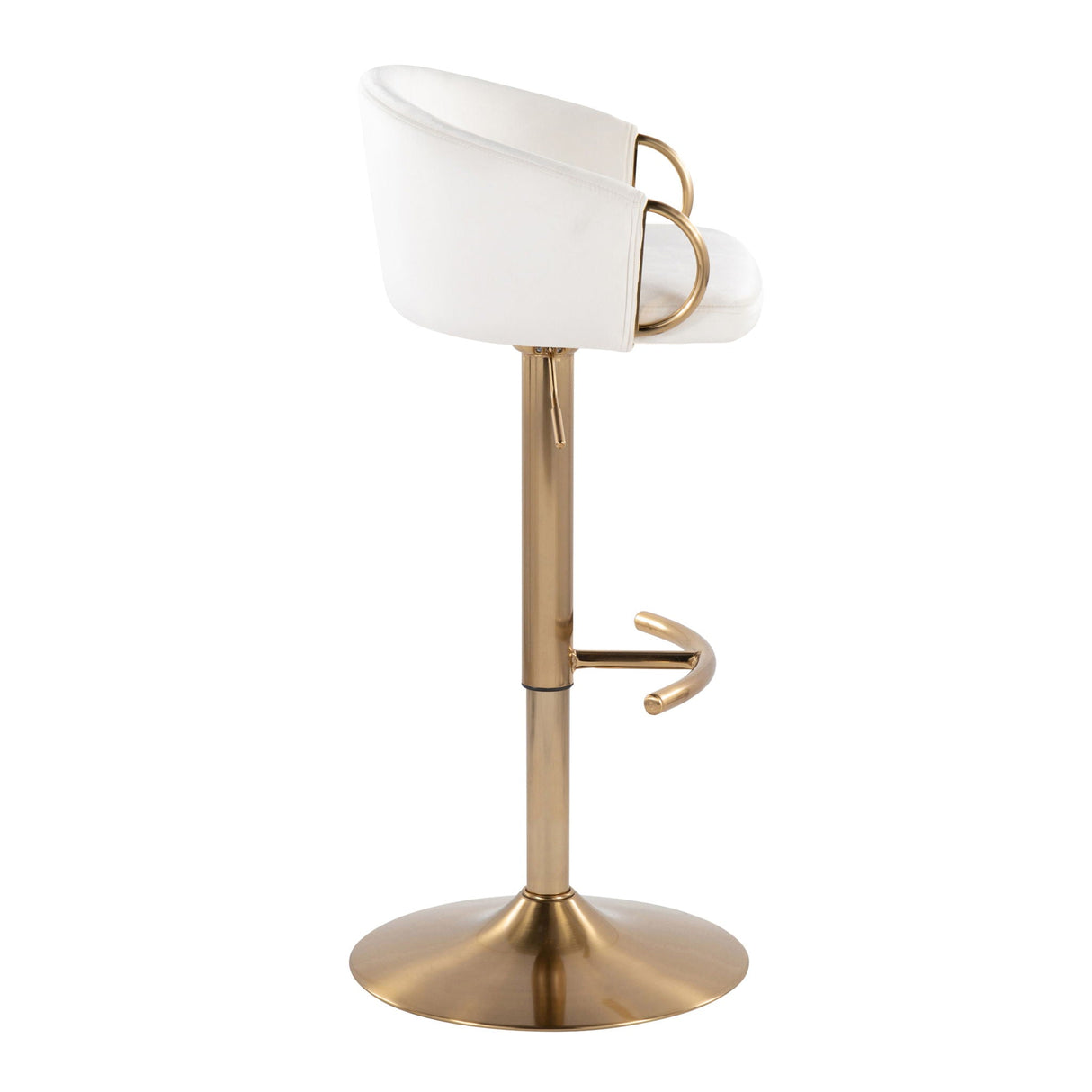Glam Adjustable Bar Stool (S/2) - Claire