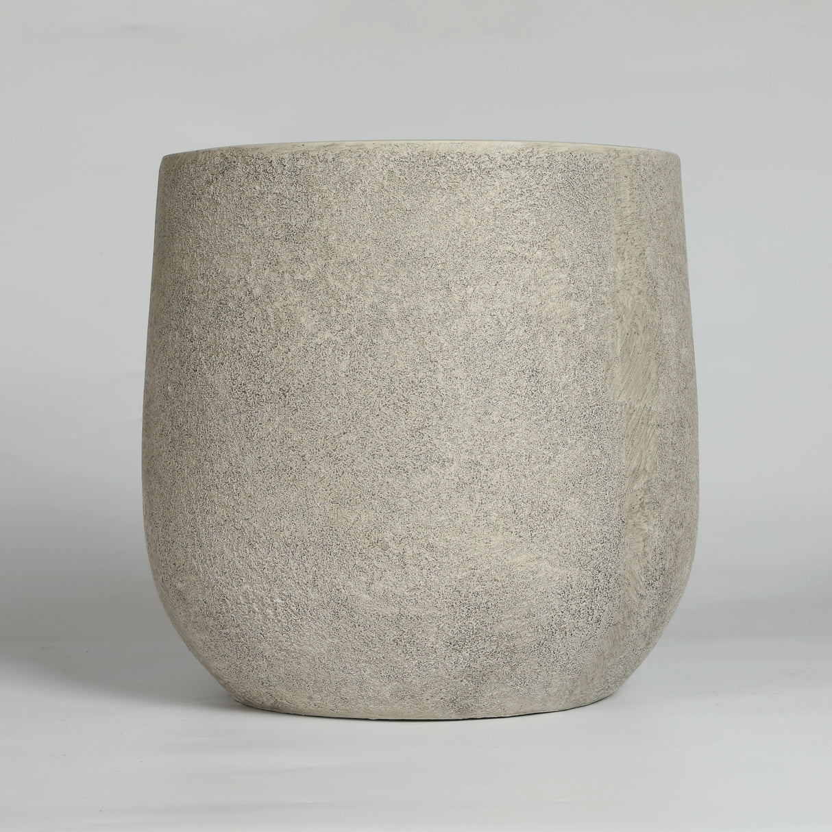 Round Concrete Planter (S/2) - Antique Grey