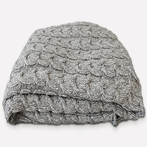Hand-loomed Peruvian Pima Cotton & Undyed Baby Alpaca Blanket - OROA