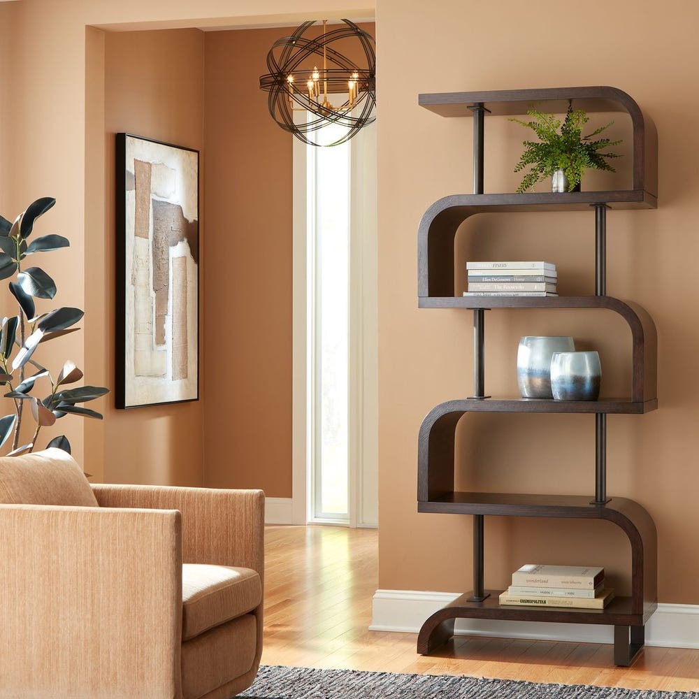 Modern European furniture - Mahogany Modern Bookcase - www.oroa.com